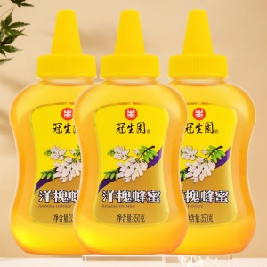 冠生园洋槐蜂蜜 350g*3瓶槐花蜜 尖嘴便携挤压瓶